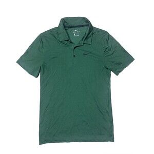 Nike Dri-Fit NWT Size small Men’s Performance Football Polo Shirt Dark Green